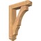 Ekena Millwork Balboa Arts and Crafts Smooth Bracket w/ Offset Brace, Western Red Cedar, 5 1/2"W x 22"D x 30"H BKT0604X22X30BOA03SWR - alternate 1